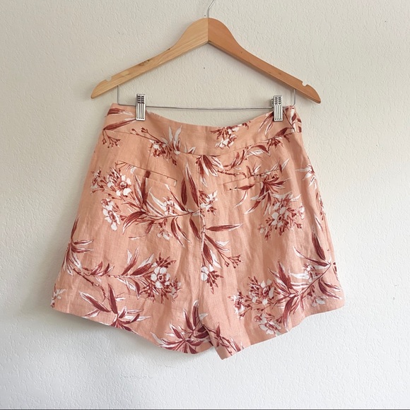 🌟HP🌟 Joie Floral Palm Print Farron Linen Shorts - Picture 7 of 7